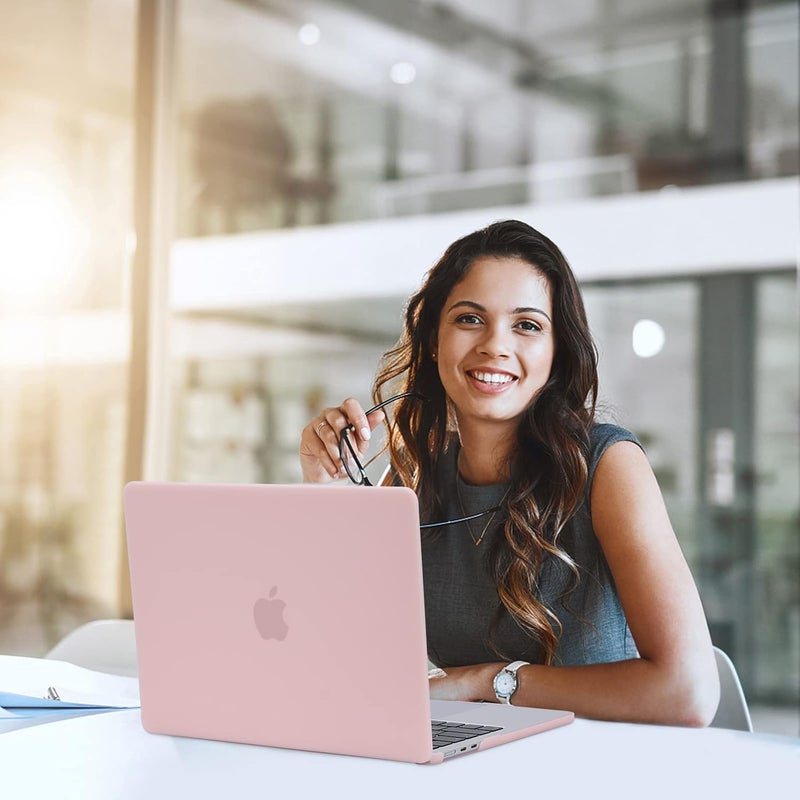 Eoocoo Case Compatible with MacBook Air 13 inch 2026 2025-2022 Release M4 M3 M2 A3240 A3113 A2681, Hard Shell&Keyboard Skin Cover&Screen Protector for Mac Air 13.6 inch Case, Dusty Pink - Image 5